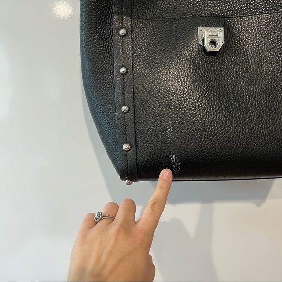 Rebecca Minkoff Madison Leather Studded Hobo Shoulder Bag - Picture 6 of 13